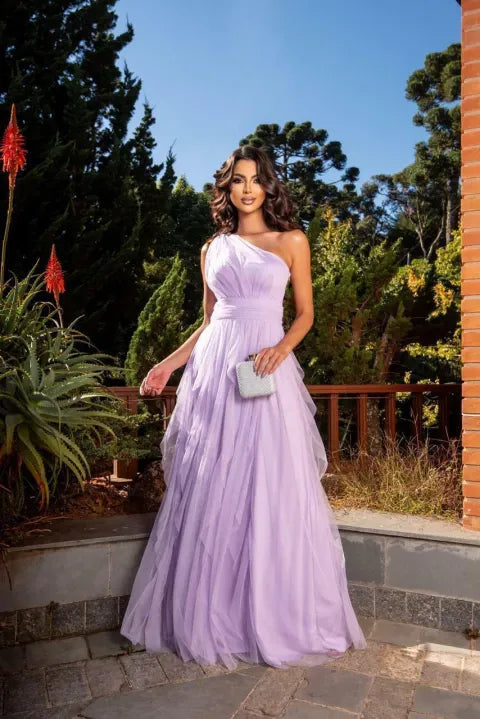 Adele One-Shoulder Party Dress – Ref 09