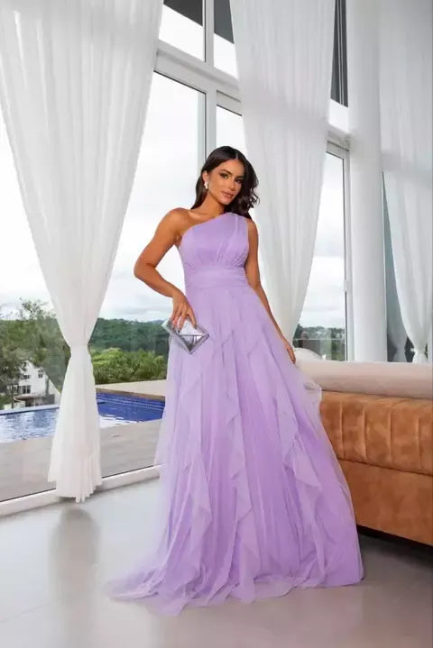 Adele One-Shoulder Party Dress – Ref 09