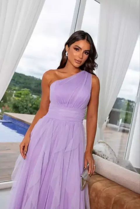 Adele One-Shoulder Party Dress – Ref 09