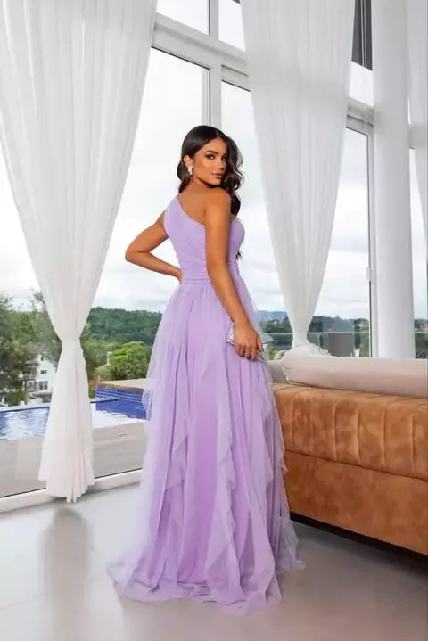 Adele One-Shoulder Party Dress – Ref 09